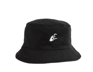 C Hand Bucket Hat Black "Reversible"