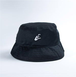 C Hand Bucket Hat Black Open Mesh