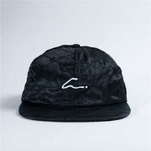 C Black 6 Panel Satín